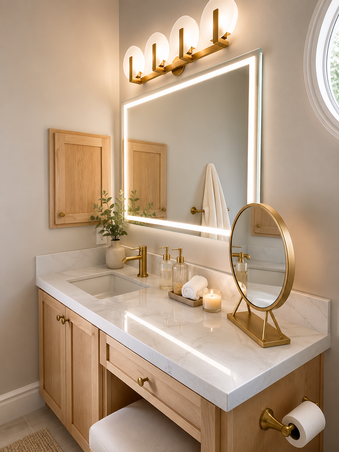 Luxury custom cabinetry and millwork detail — Tuscany Builders interior design curation South Orange County